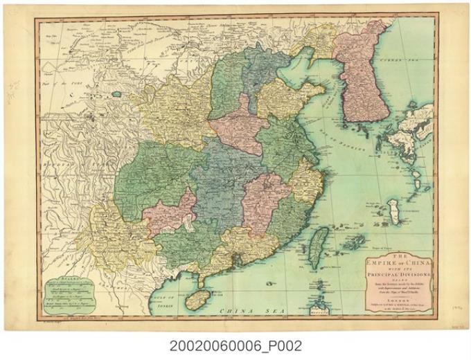 Robert Laurie與James Whittle〈中國地圖附主要分省〉