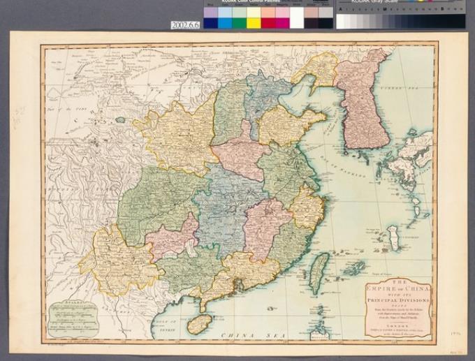Robert Laurie與James Whittle〈中國地圖附主要分省〉