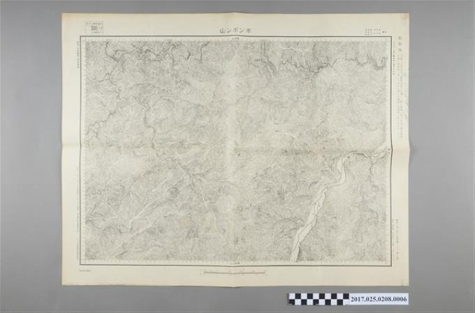 大日本帝國陸地測量部測繪並出版〈5萬分1梵梵山地形圖〉 (共2張)