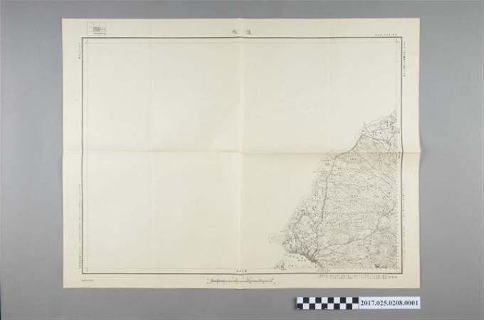大日本帝國陸地測量部測繪並出版〈5萬分1淡水地形圖〉 (共2張)
