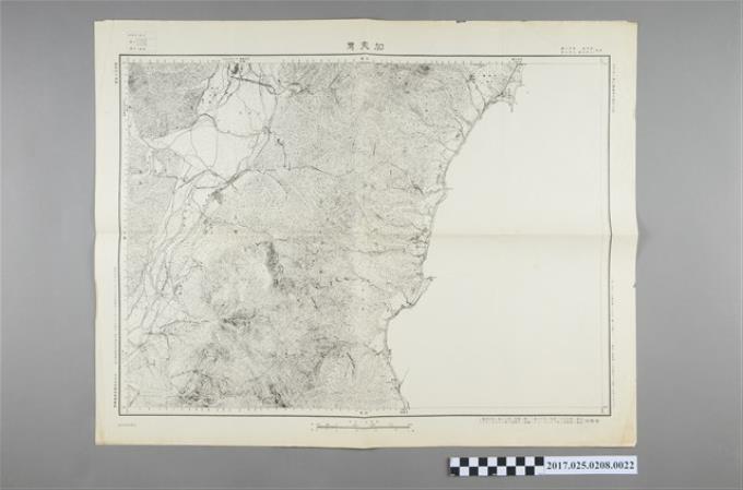 大日本帝國陸地測量部〈5萬分之1加志灣地形圖〉 (共2張)