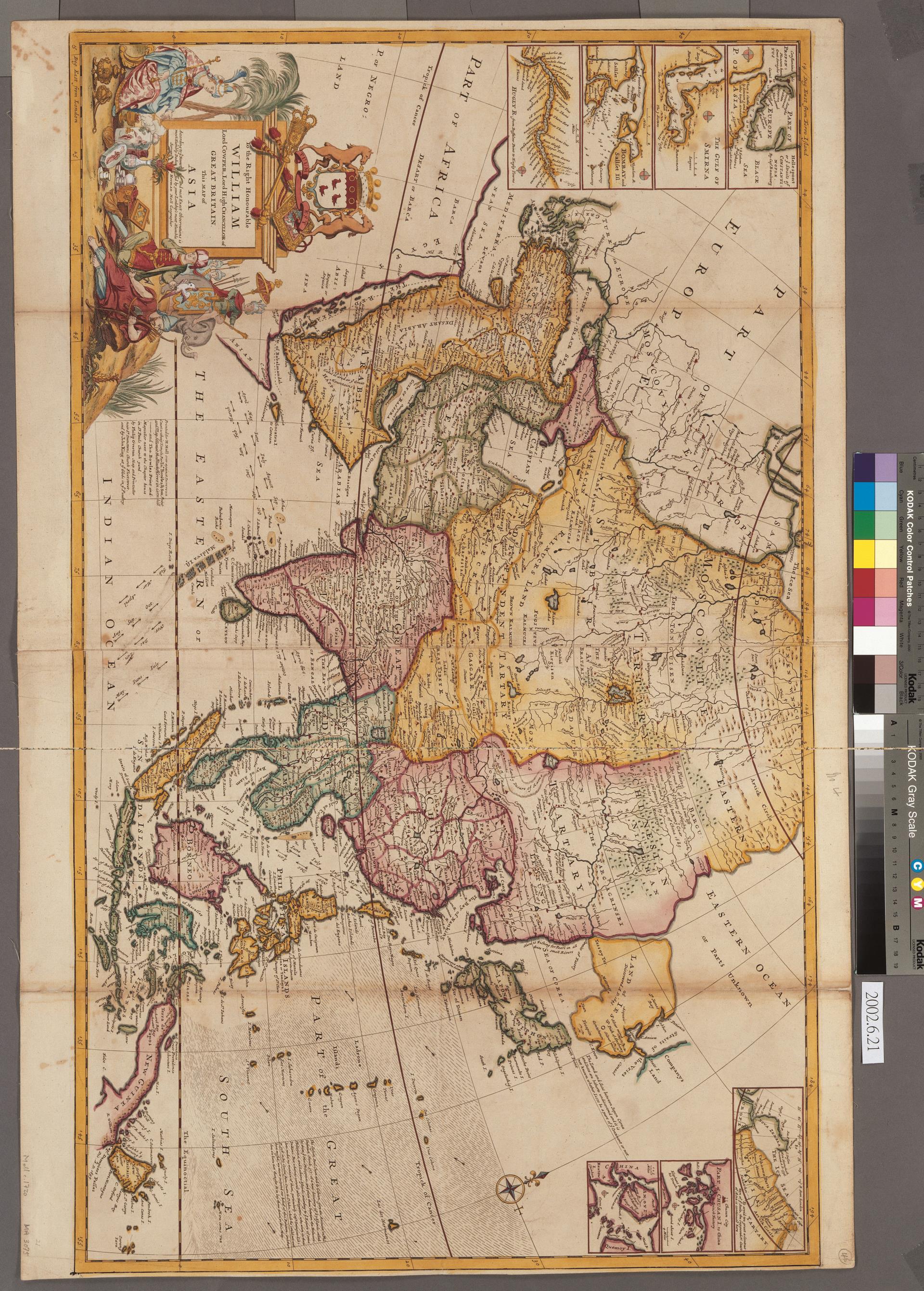 Herman Moll〈亞洲地圖〉 (共2張)