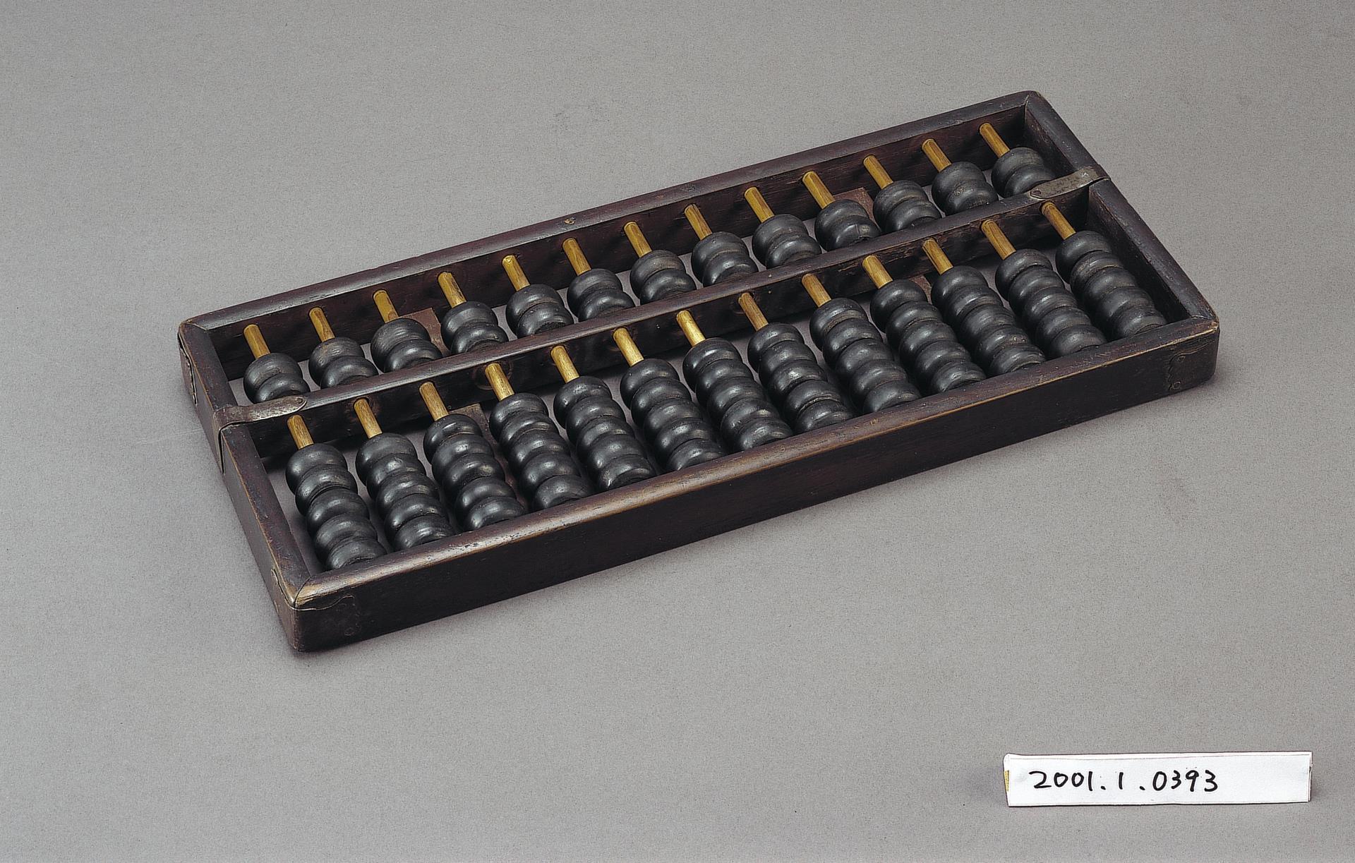 木製13檔黑色外框老算盤 (共1張)