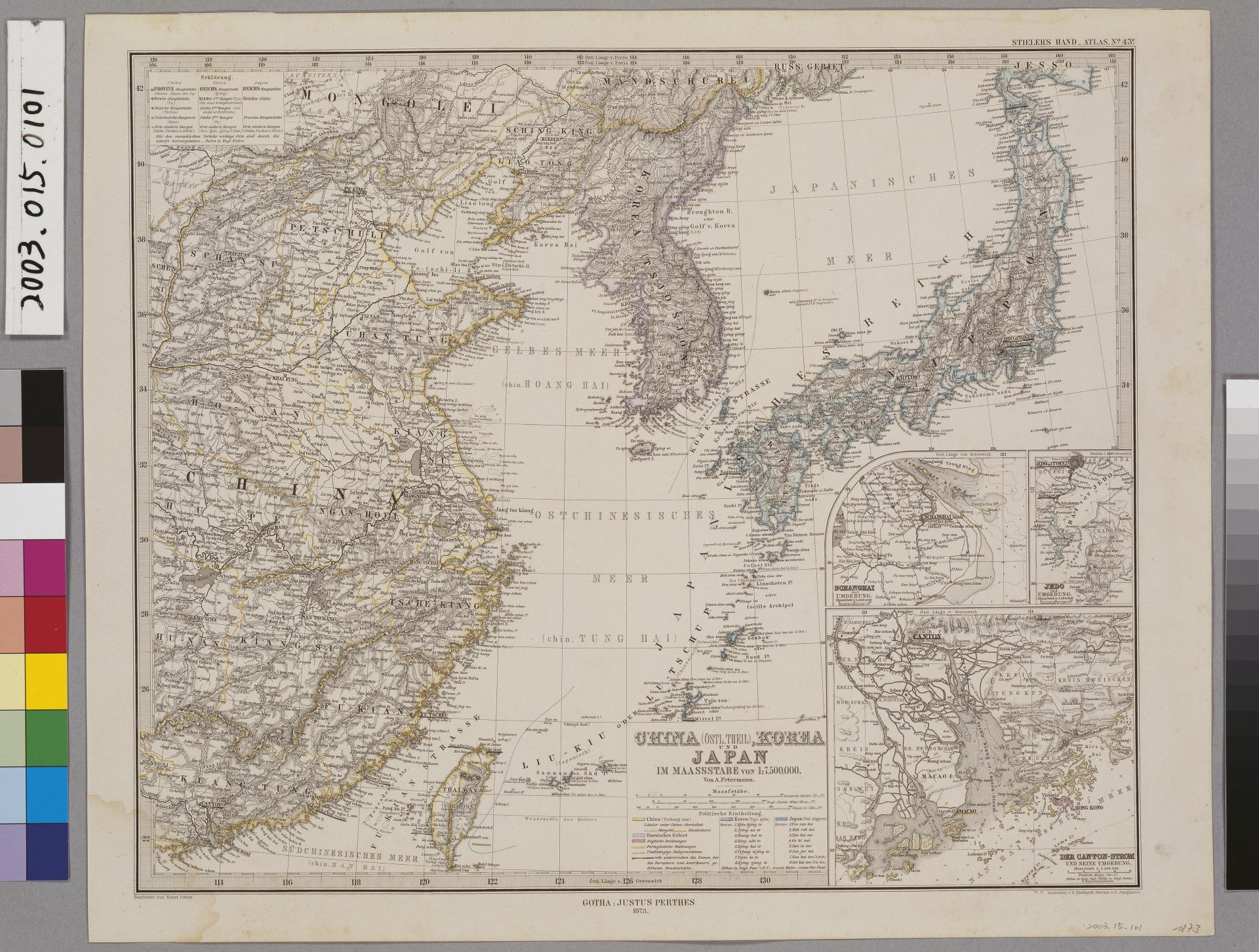 Adolf Stieler〈中國東部、日本與韓國圖〉 (共1張)