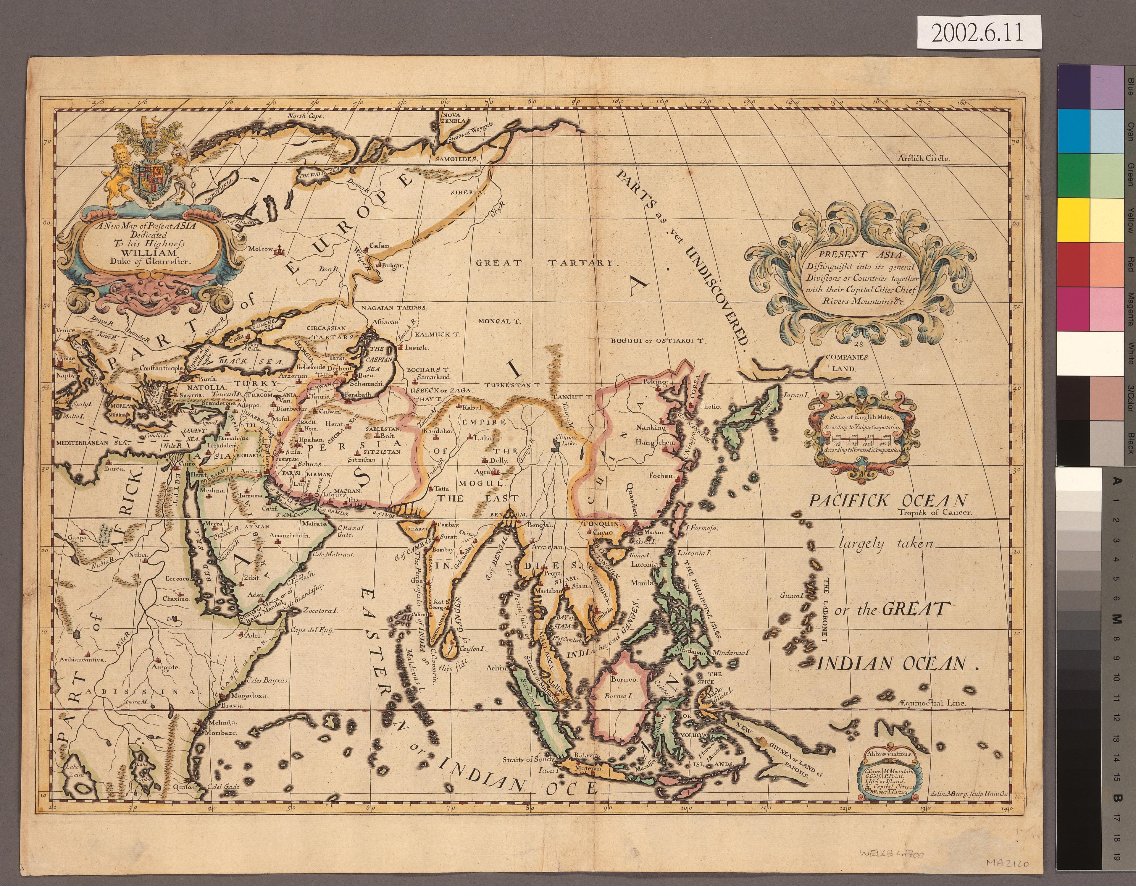 Edward Wells〈亞洲地圖〉 (共2張)