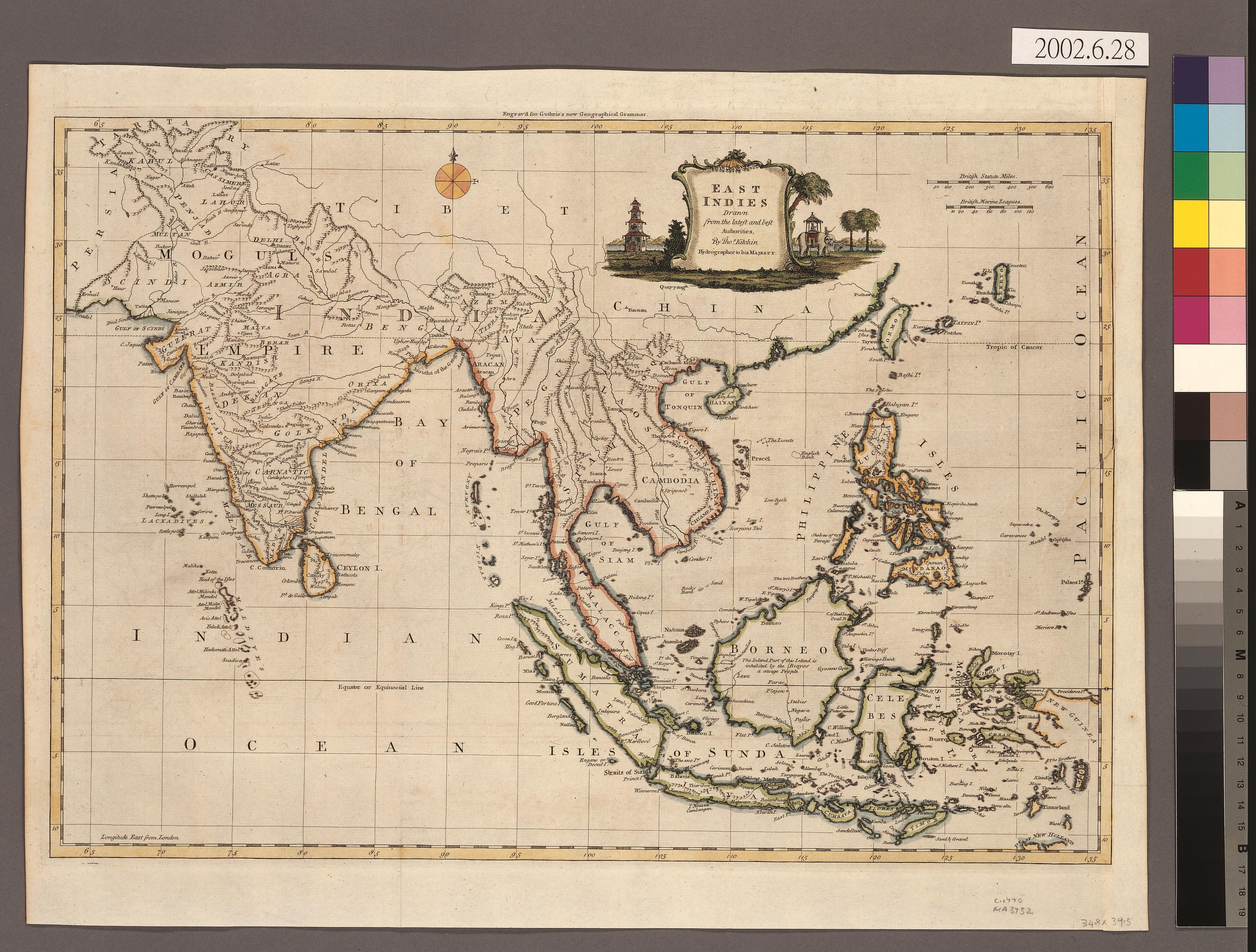 Thomas Kitchin〈東印度地圖〉 (共2張)
