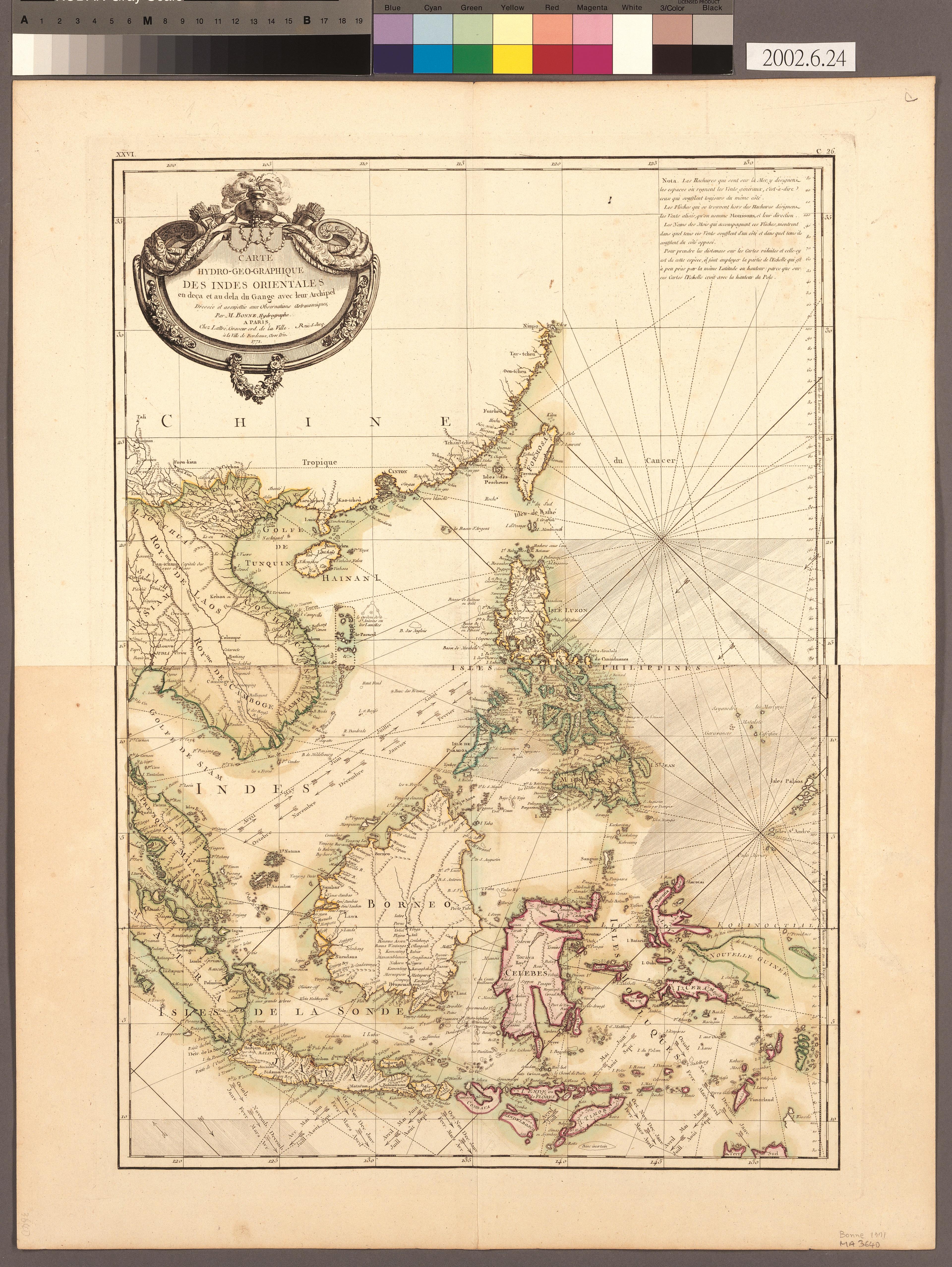 Rigobert Bonne〈東印度航海圖〉 (共2張)