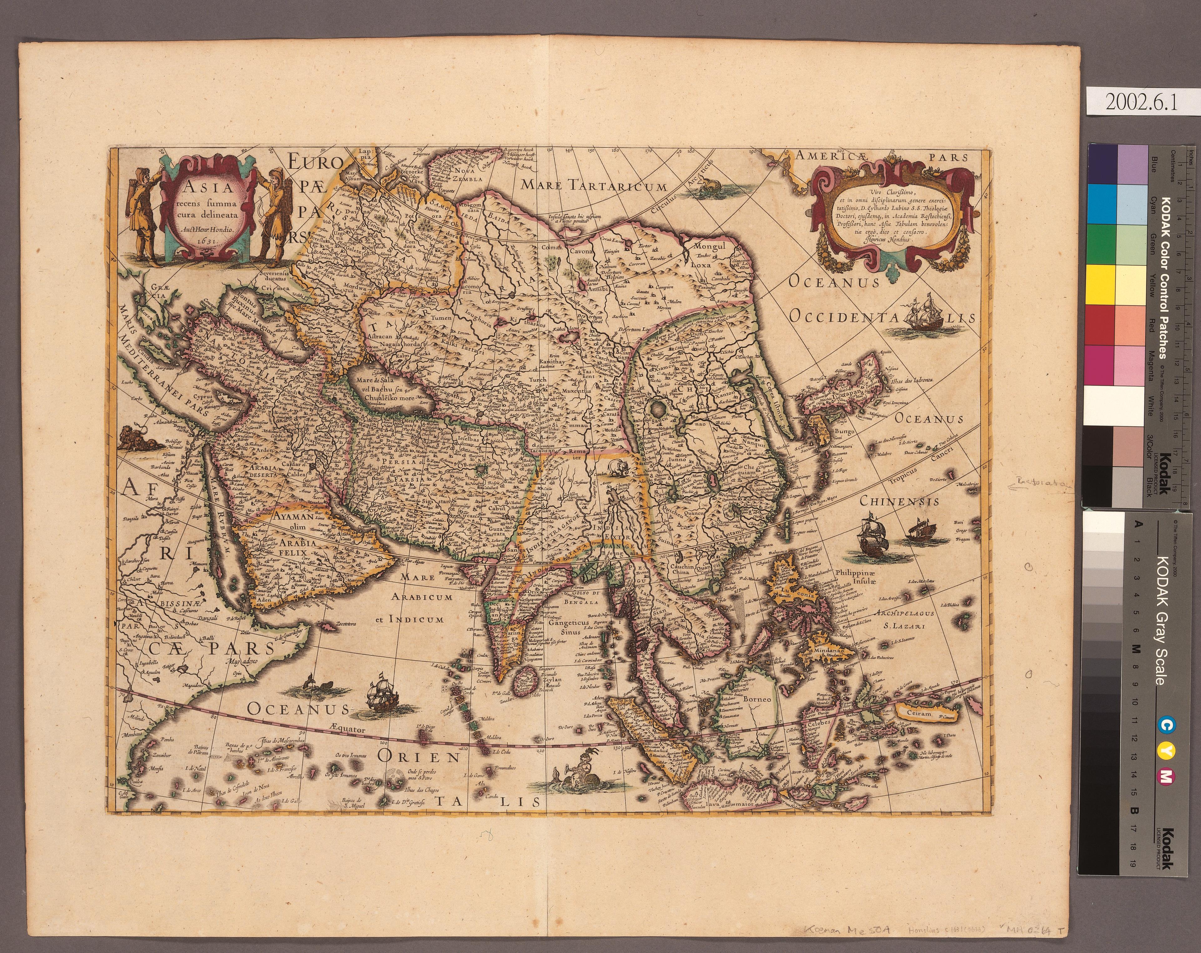 Henricus Hondius與Jan Jansson〈最新繪製全亞洲詳圖〉 (共3張)