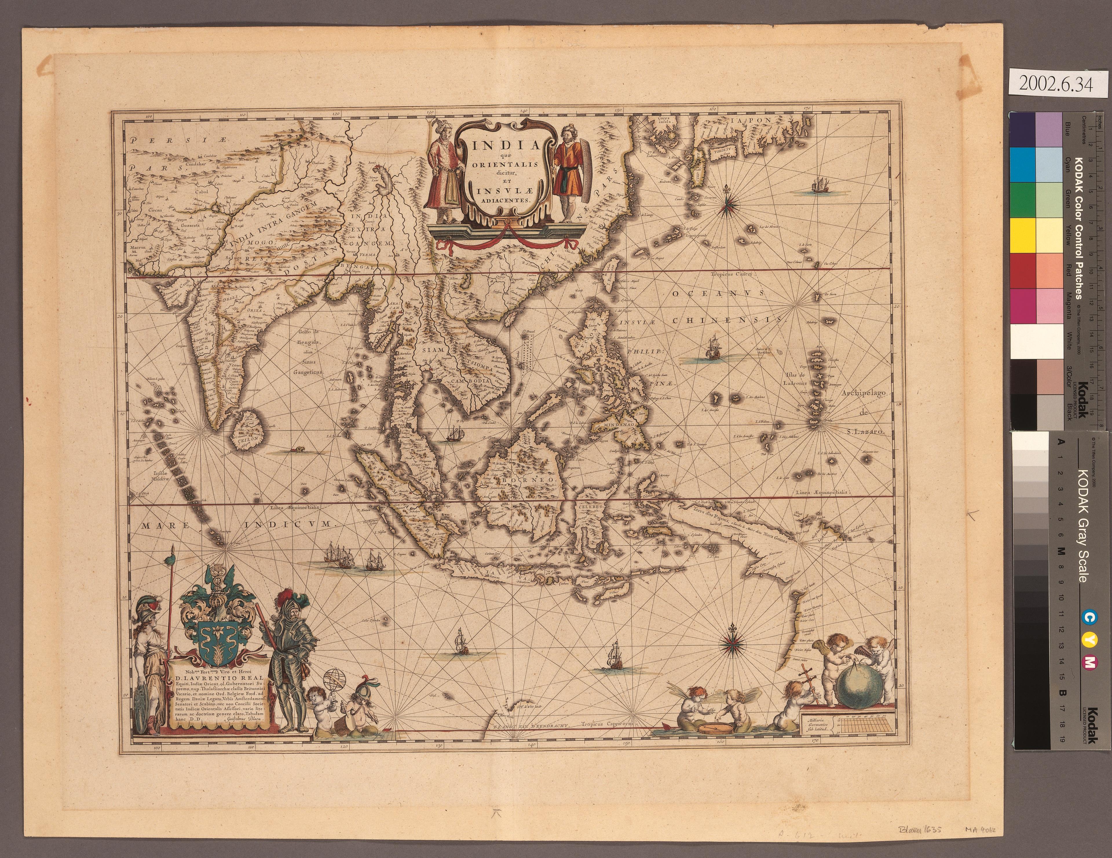 Willem Janszoon Blaeu〈印度與東方地圖〉 (共3張)