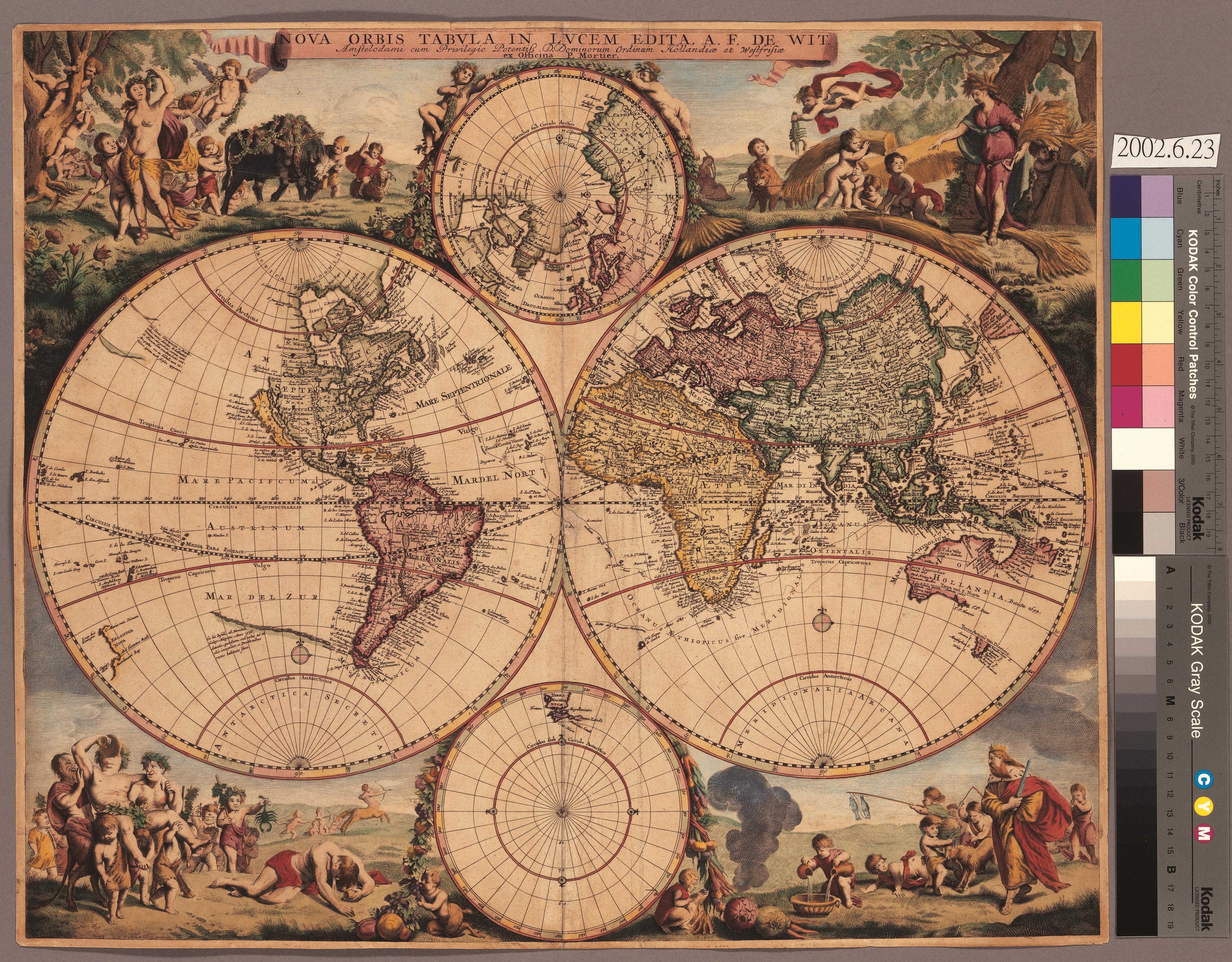 Frederick De Wit〈世界新地圖〉 (共2張)
