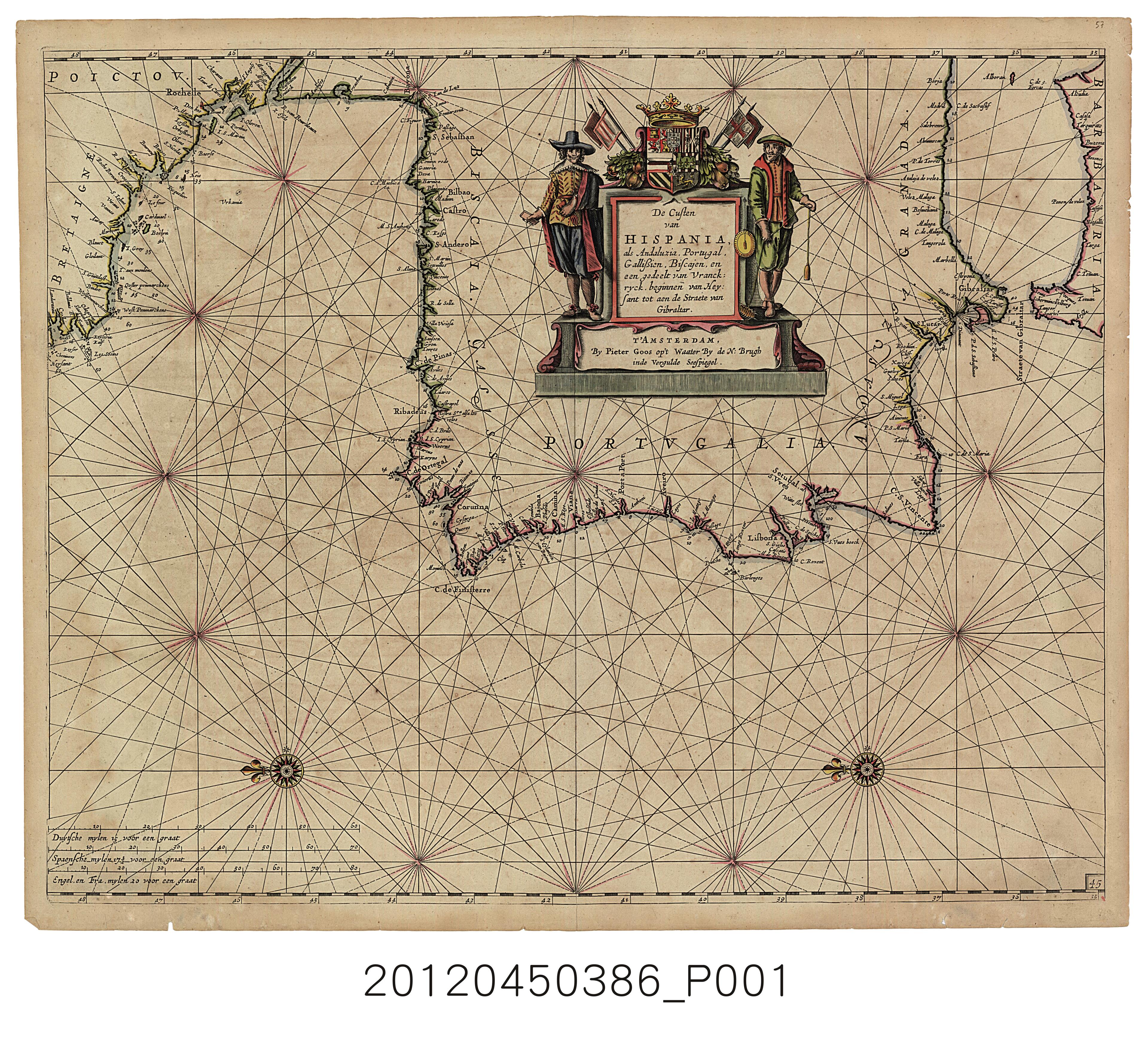 Pieter Goos〈伊比利海圖〉 (共1張)