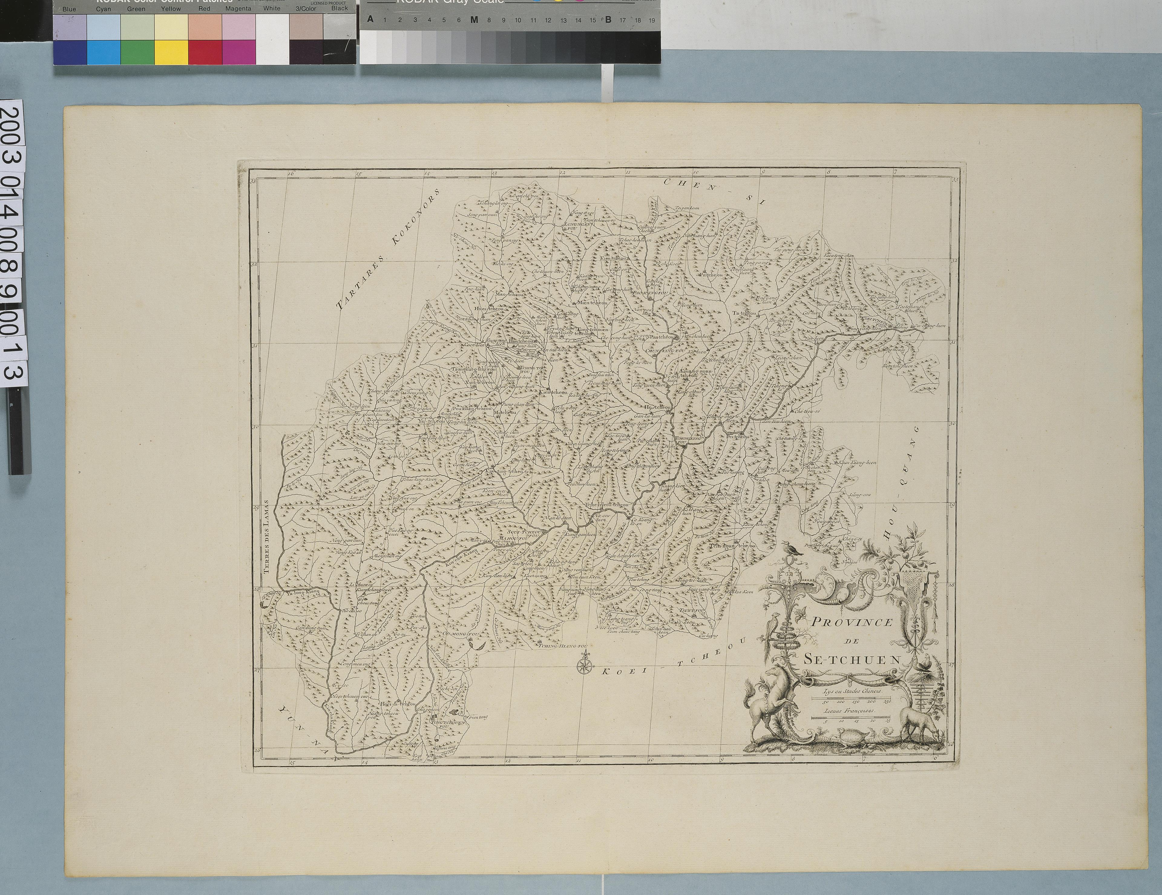 Jean-Baptiste Bourguignon d' Anville〈中國新地圖集13：四川省圖〉 (共1張)