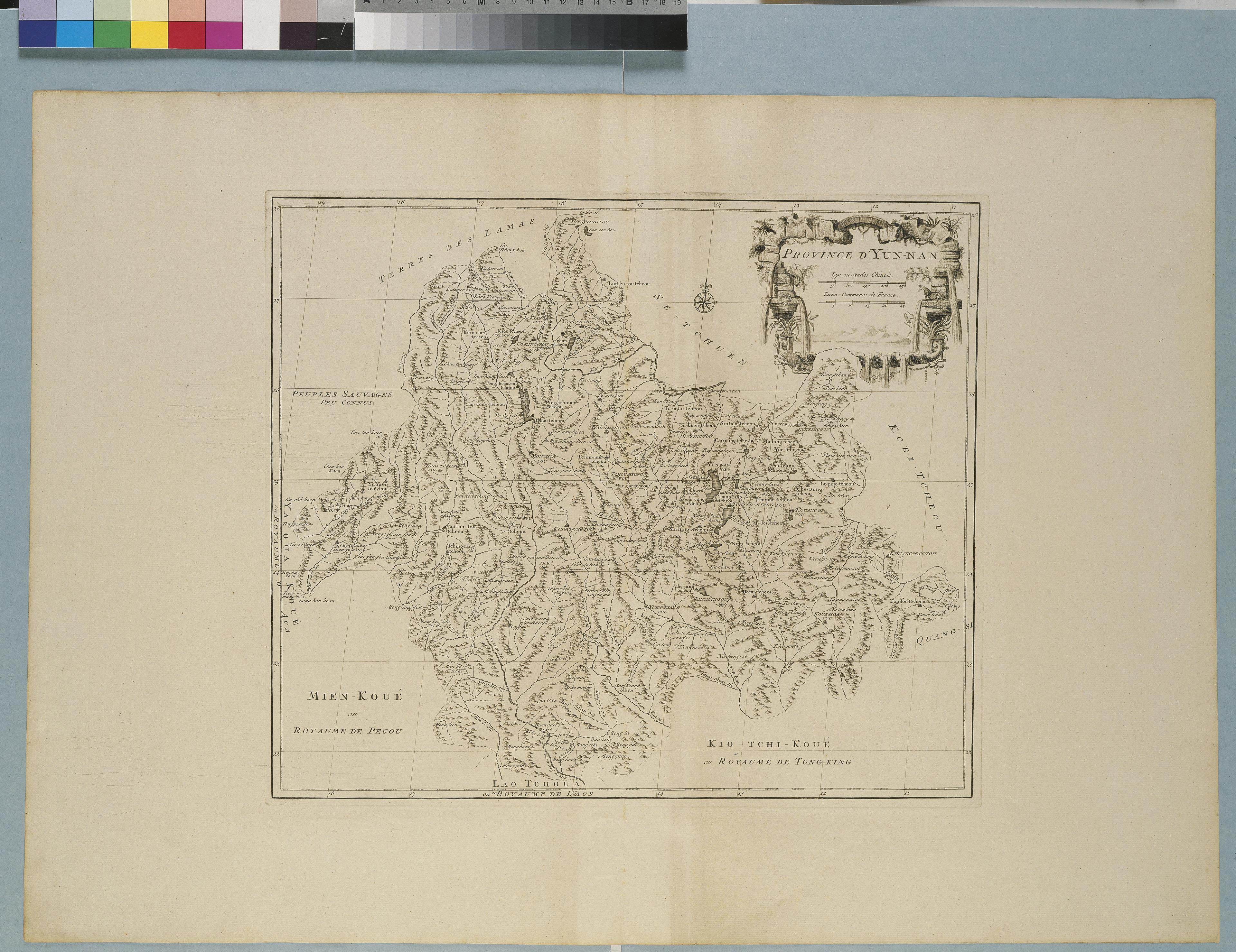 Jean-Baptiste Bourguignon d' Anville〈中國新地圖集16：雲南省圖〉 (共1張)