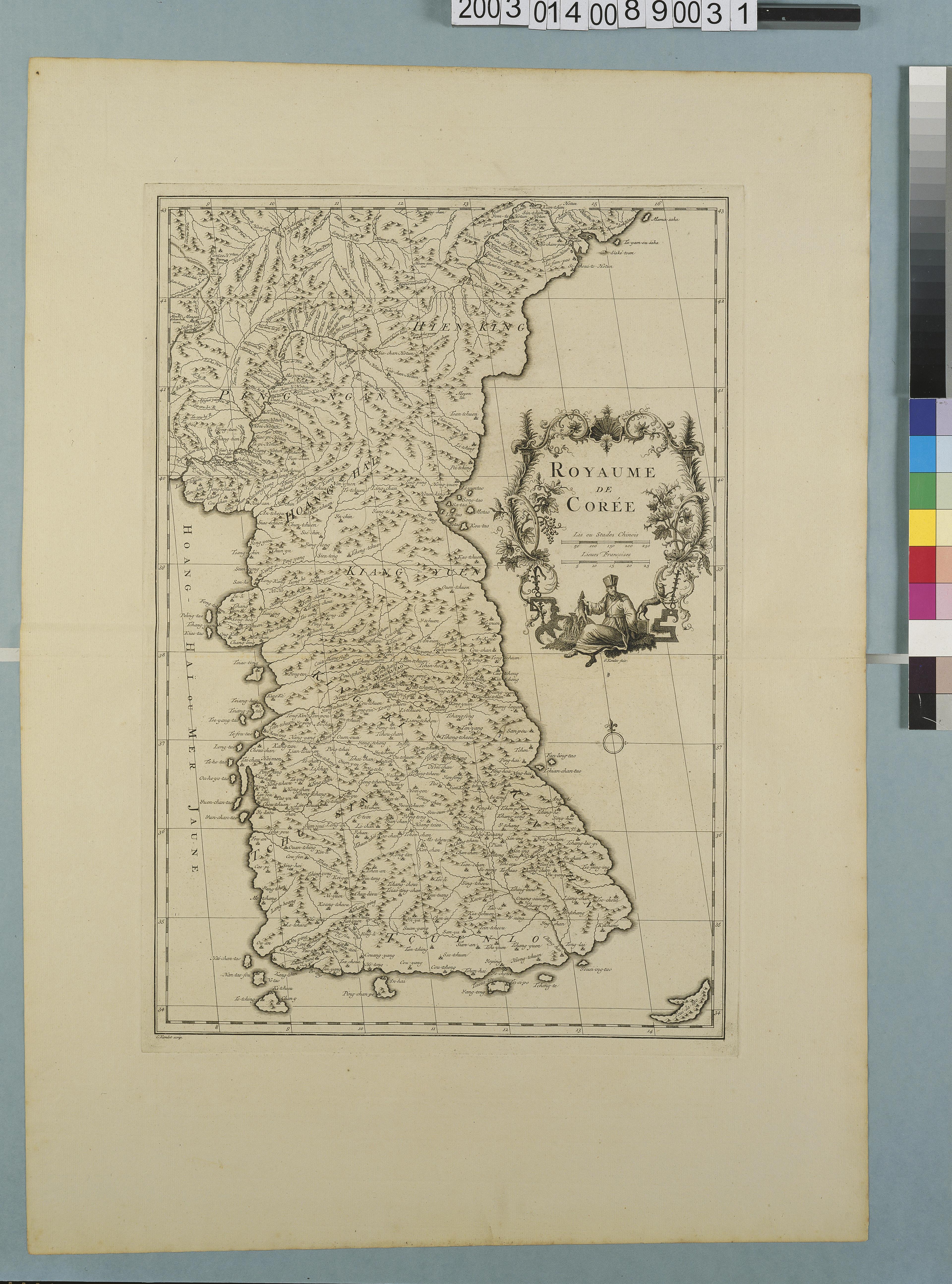 Jean-Baptiste Bourguignon d' Anville〈中國新地圖集31：朝鮮王國圖〉 (共1張)