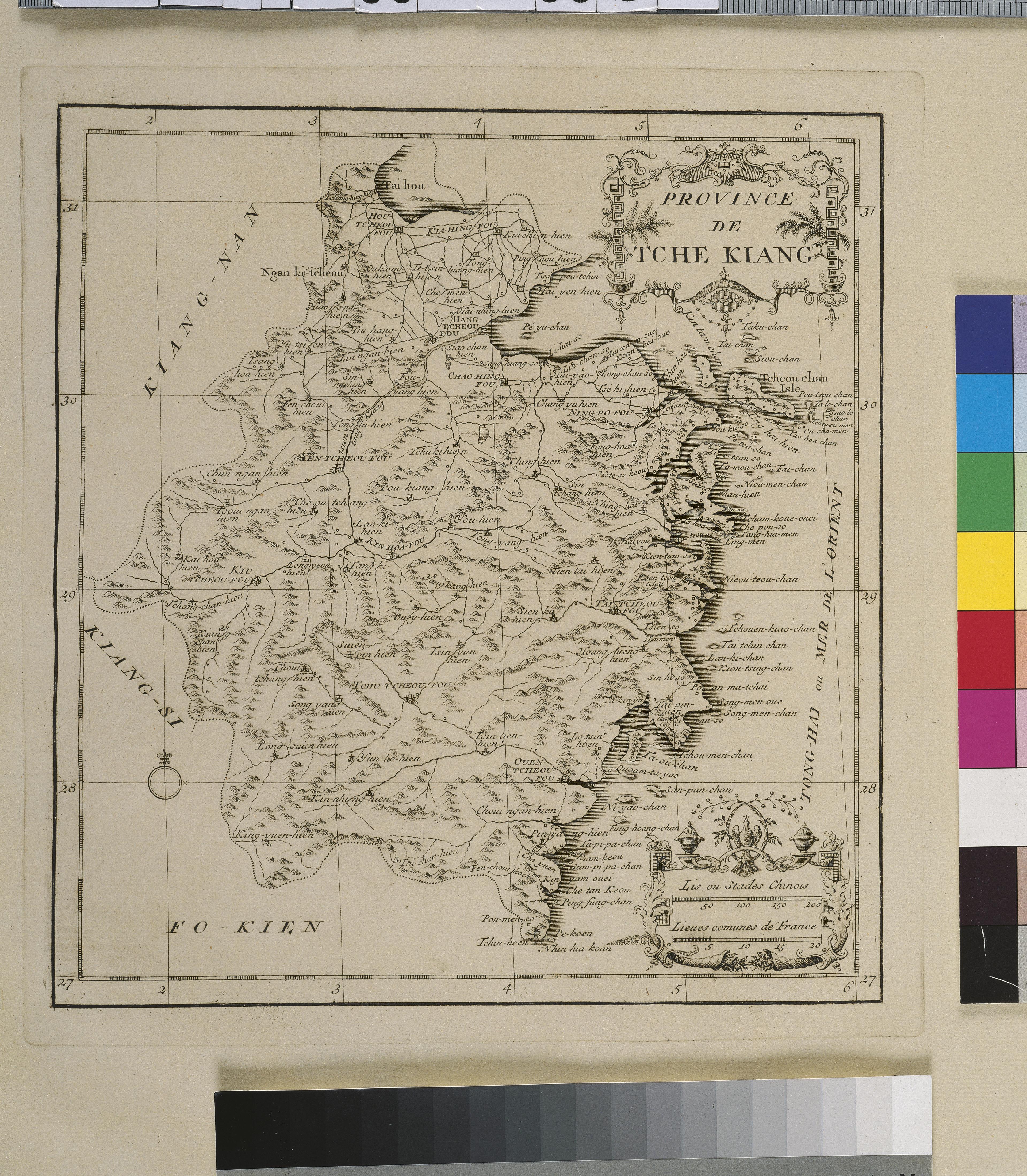 Jean-Baptiste Bourguignon d' Anville〈中國新地圖集7：浙江省圖〉 (共1張)