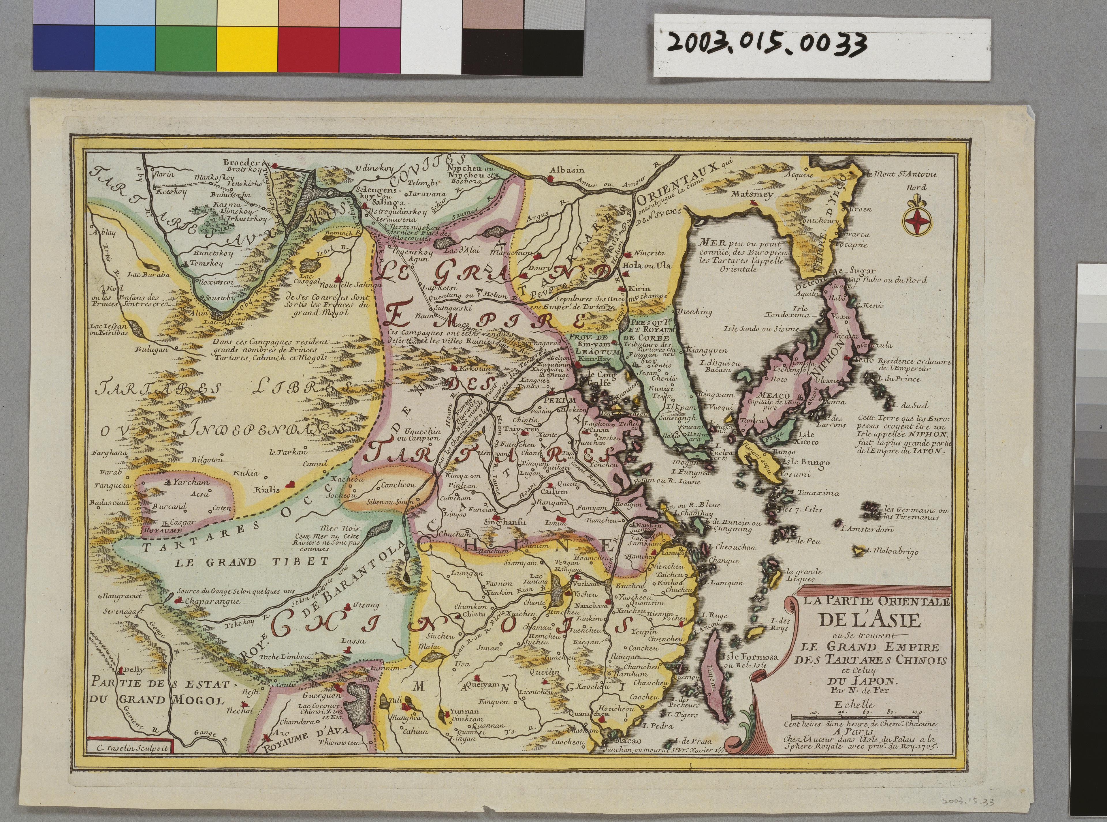 Nicolas De Fer〈東亞地圖：韃靼大帝國與日本〉 (共1張)