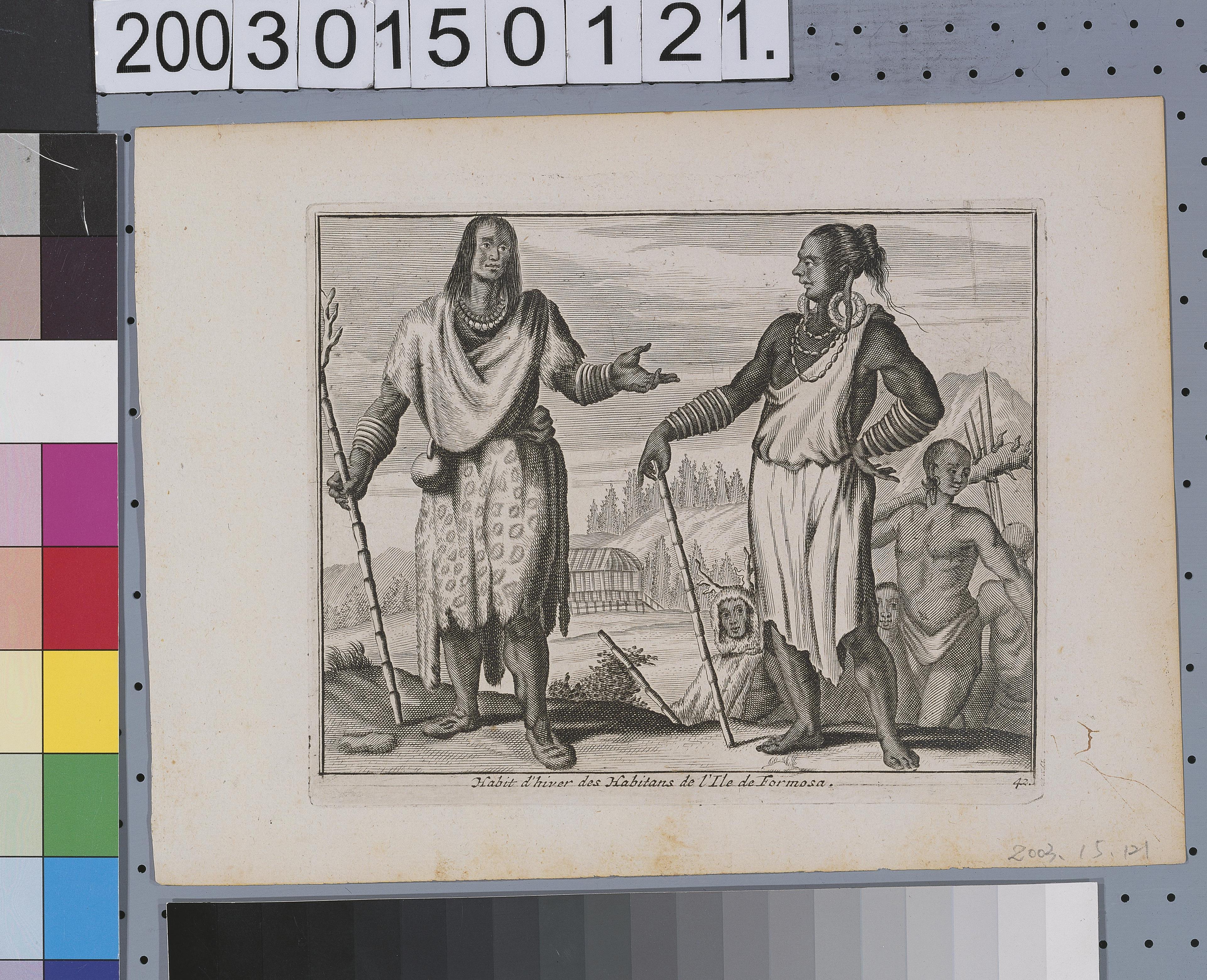 《第二、三次荷蘭東印度公司使節出使大清帝國記》插圖之〈福爾摩沙原住民 1〉 (共1張)
